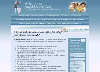 Angel+Dental+Care Website