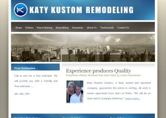 Katy Kustom Gutters. Jrrechner7@aol.com. 3606 Park Vine Ct. Katy , TX