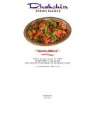 Dhakshin Indian Cuisine