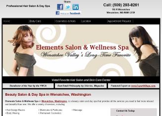 Elements Salon & Wellness Spa. 116 N Wenatchee Ave