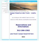 Camper Resort On Lake Travis. 17317 W Beach Rd. Austin , TX , 78734 USA