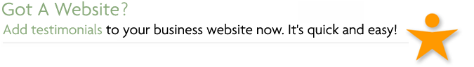 Add Testimonials to your business website.