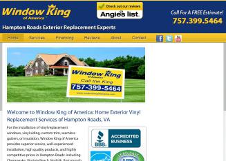 Window King Of America Inc In Portsmouth Va 100 7th St Window King Of America Inc In Portsmouth Va 100 7th St Siding Contractors